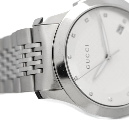 Gucci Stainless Steel Diamond 38mm G-Timeless Quartz Watch 6 of 6