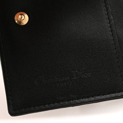 Christian Dior Lambskin Cannage Small Lady Dior Flap Card Holder Black 6 of 10