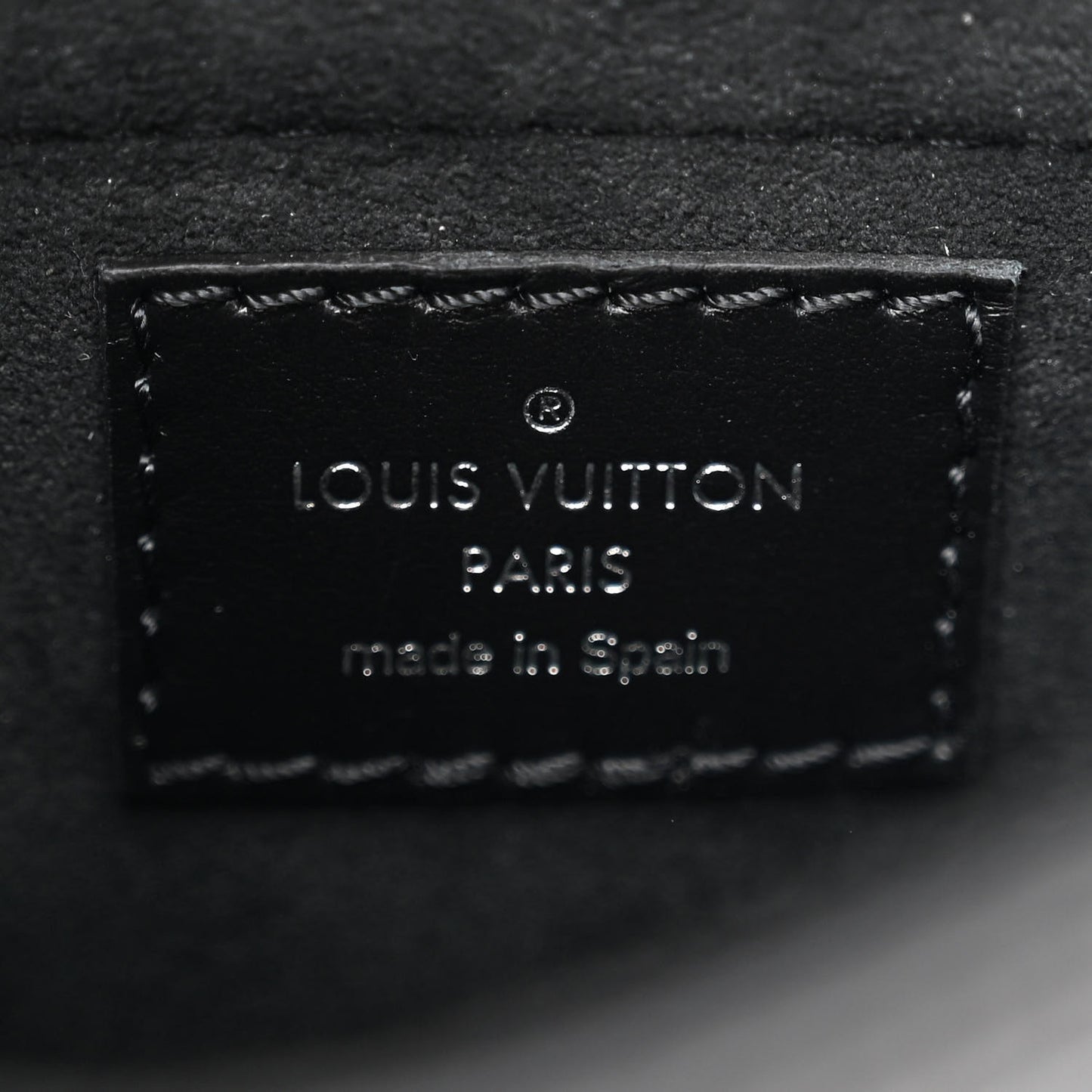 Calfskin Monogram Print Camera Box Black