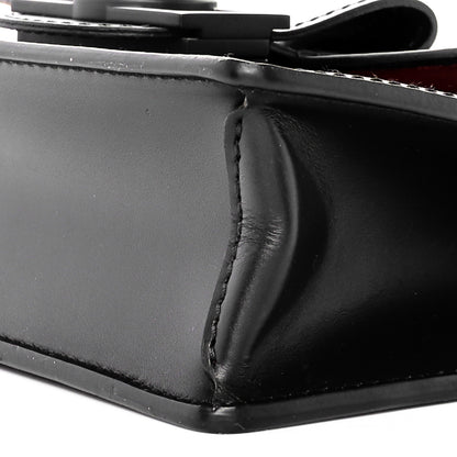 Louis Vuitton Patent Calfskin Laced Monogram Dauphine Chain Wallet Black 9 of 10