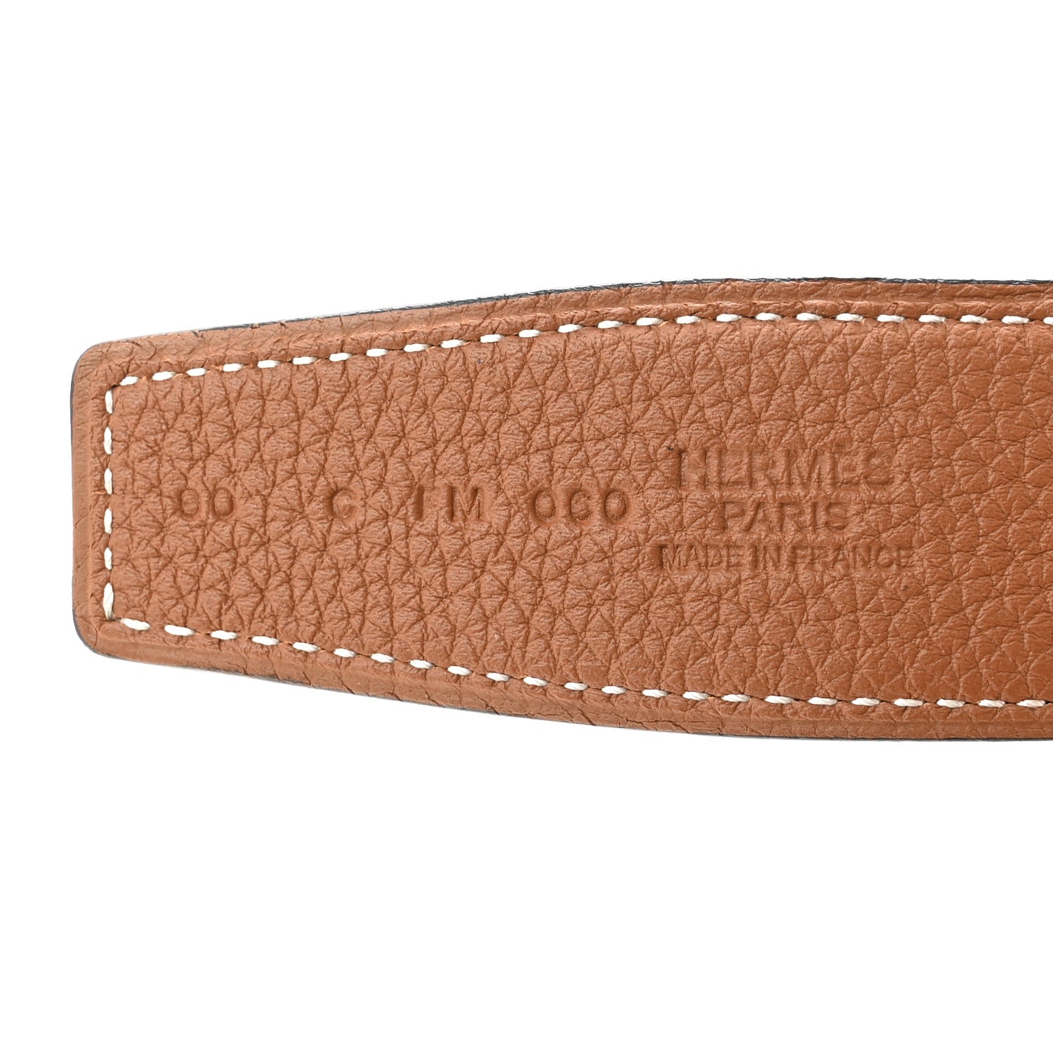 Hermes Box Togo 32mm H Belt 90 36 Black Gold 5 of 6