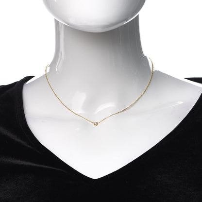 Cartier 18K Yellow Gold Diamond SM D'Amour Pendant Necklace 2 of 5