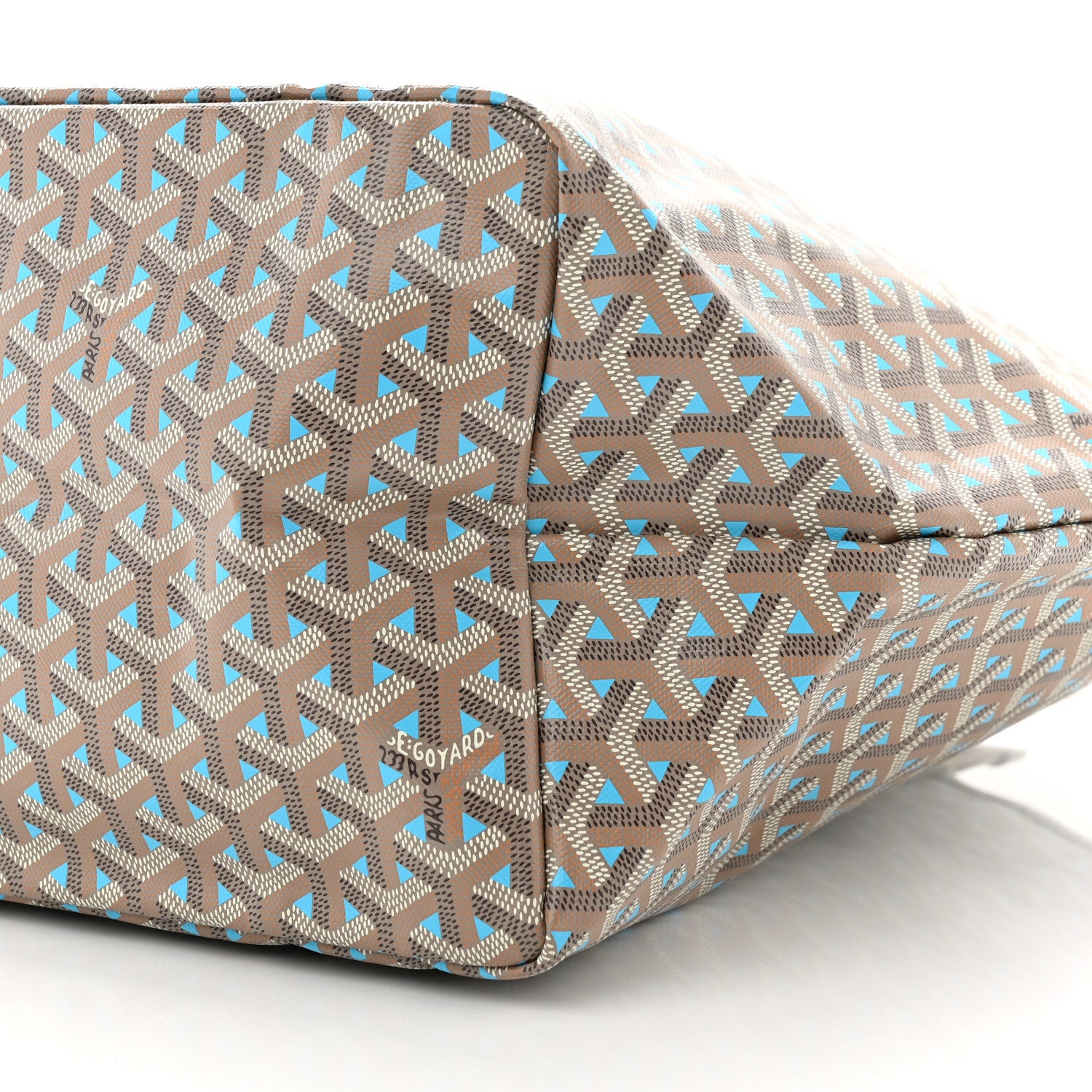 Goyard Goyardine Saint Louis Claire Voie GM Grege Turquoise 11 of 11