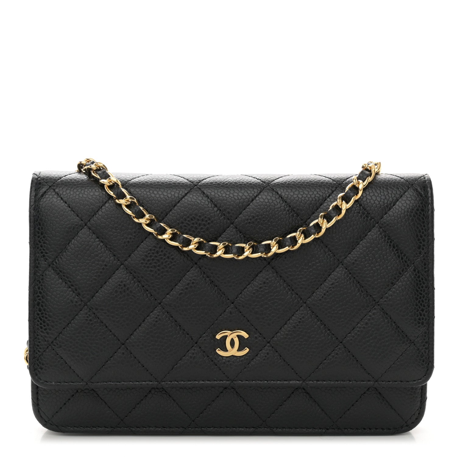 Chanel Caviar Quilted Wallet on Chain WOC Black 1 of 11