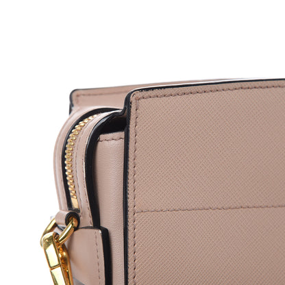 Prada Saffiano City Calfskin Esplanade Crossbody Bag Cipria 9 of 12