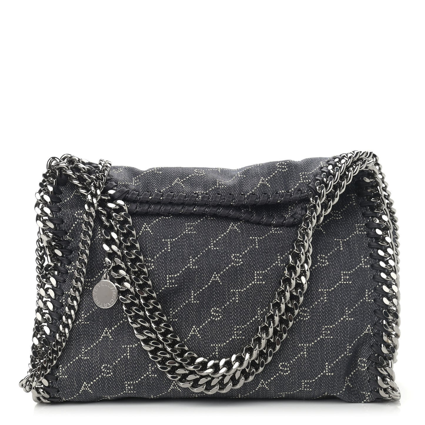 Denim Logo Falabella Tote Navy
