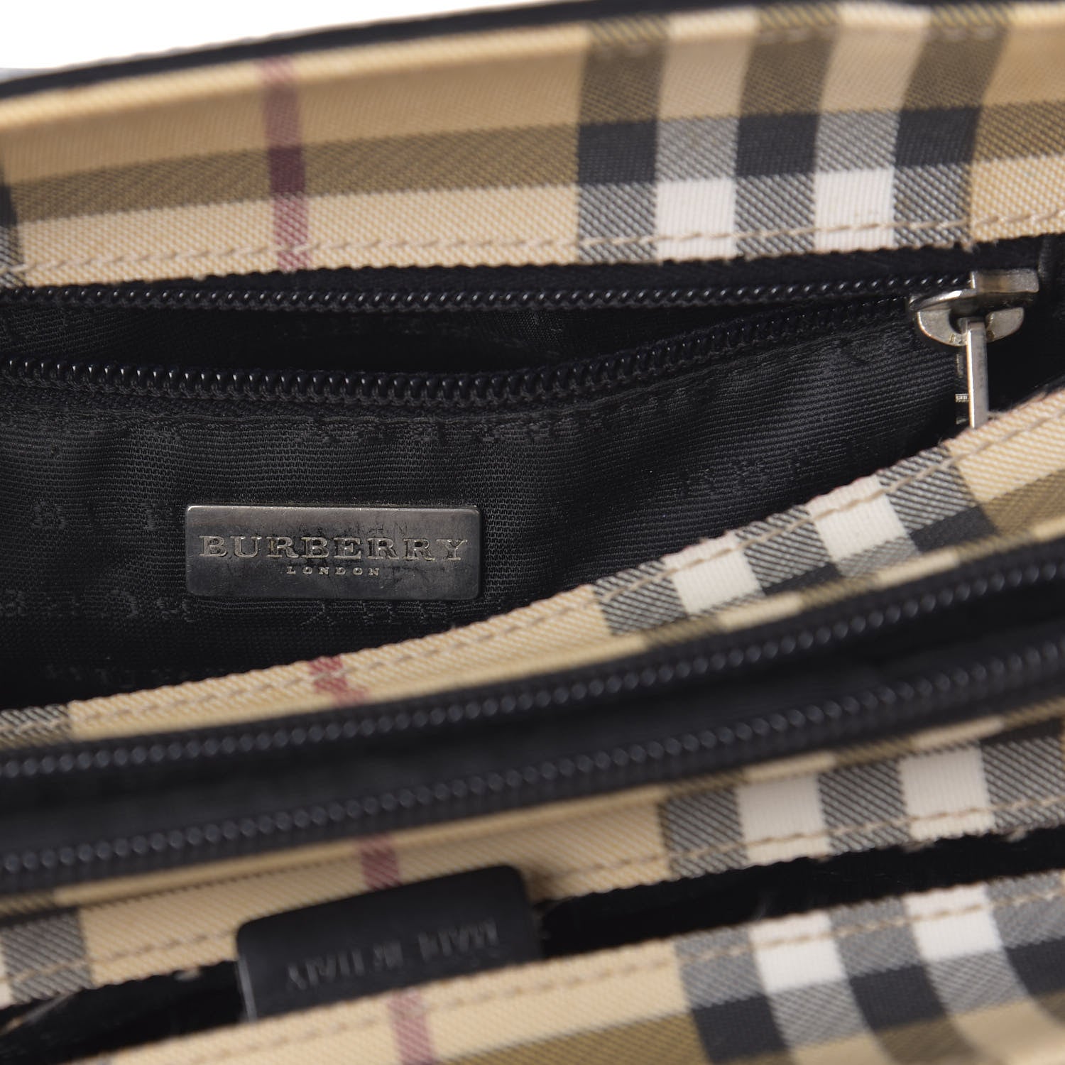 Burberry House Check Small Tote Black 8 of 11