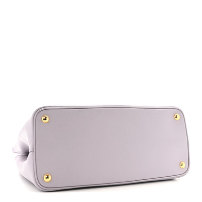 Prada Saffiano Cuir Small Double Bag Glicine 4 of 12