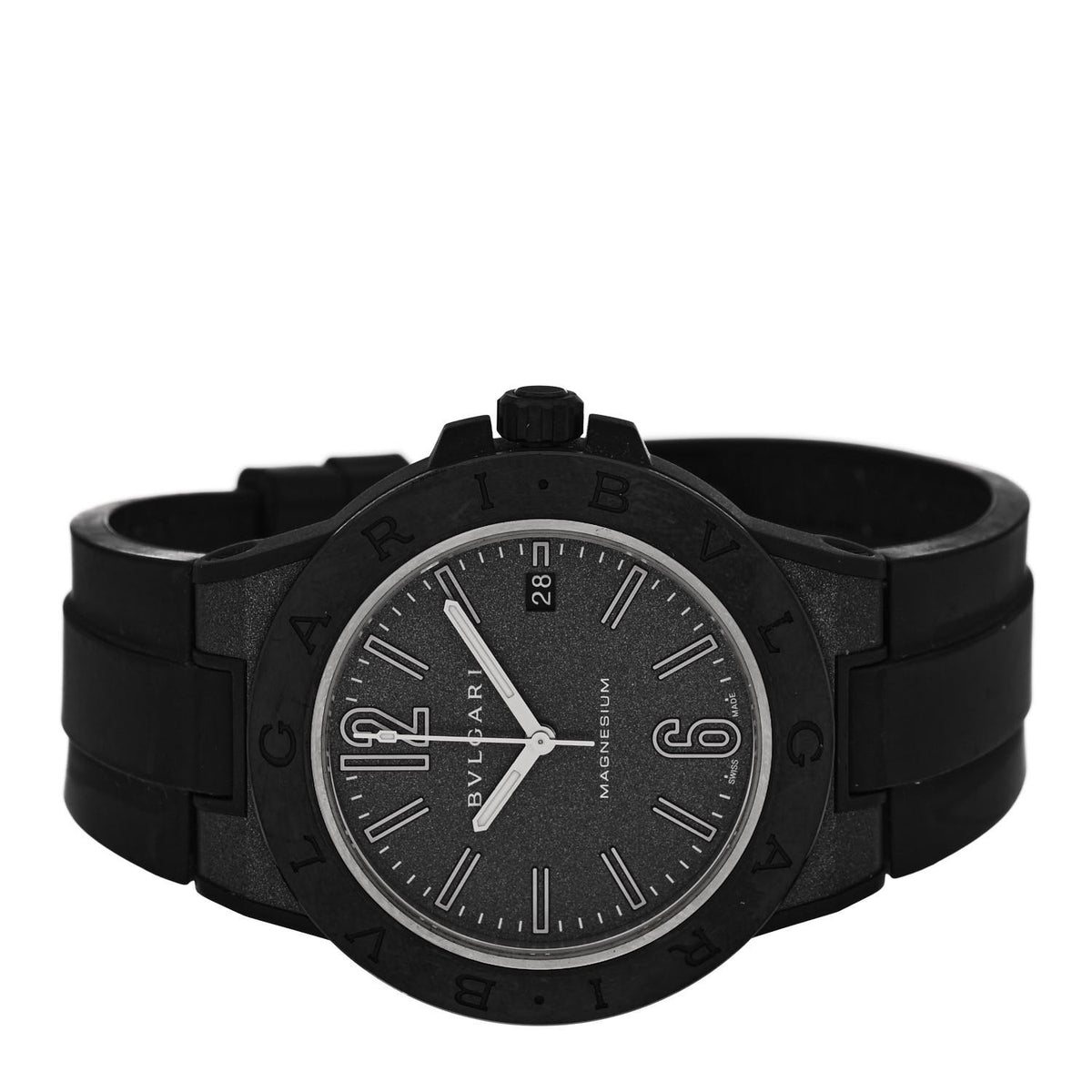 Ceramic Rubber 41mm Diagono Magnesium Automatic Watch Grey