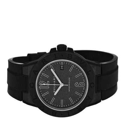 Bulgari Ceramic Rubber 41mm Diagono Magnesium Automatic Watch Grey 2 of 5
