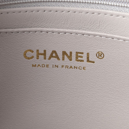 Chanel Lambskin Quilted Mini Top Handle Rectangular Flap Grey 6 of 11