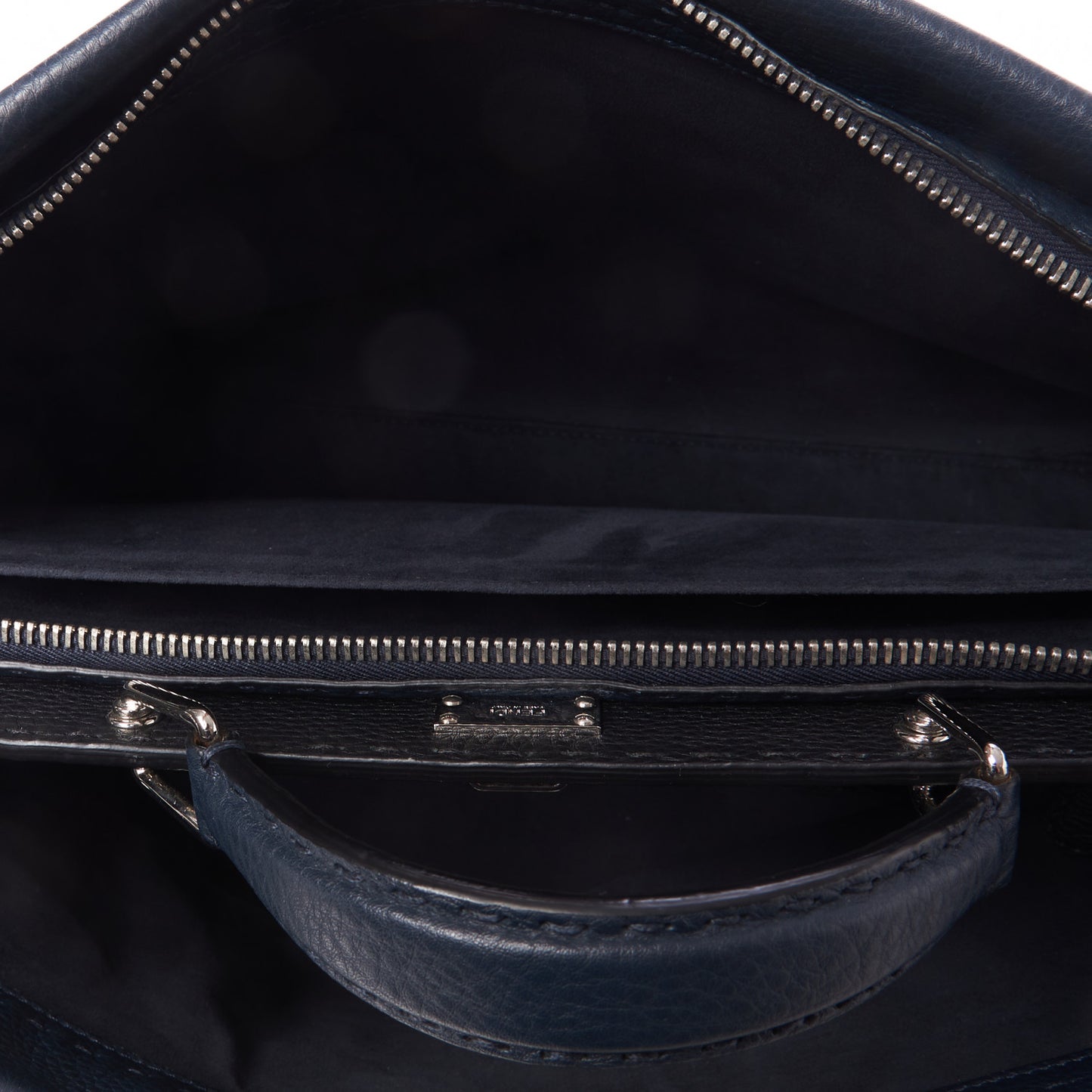 Cuoio Romano Selleria Bi-Color Large Mens Peekaboo Iconic Essential Satchel Lavagna Black