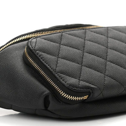 Chanel Caviar Quilted Business Affinity Waist Belt Bag Black 9 of 11