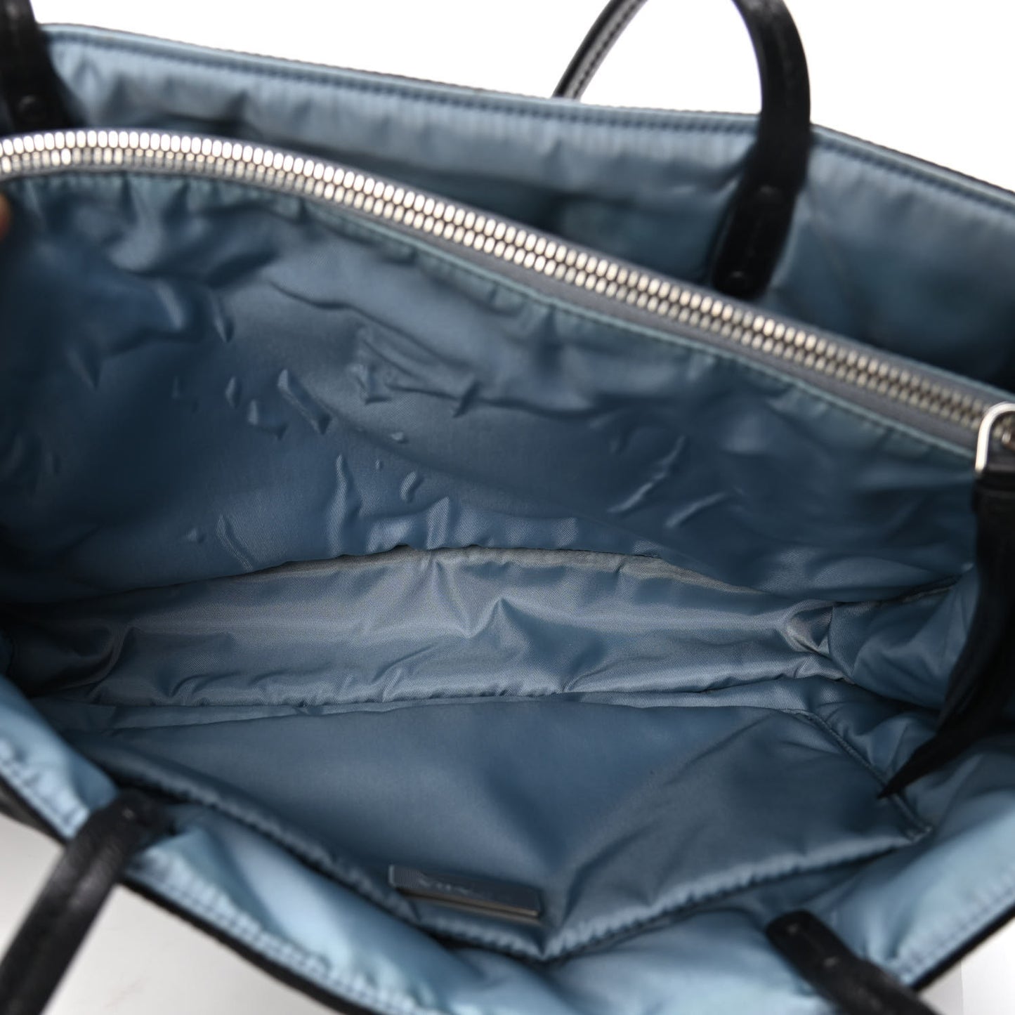 Tessuto Nylon Etiquette Studded Tote Black Astrale
