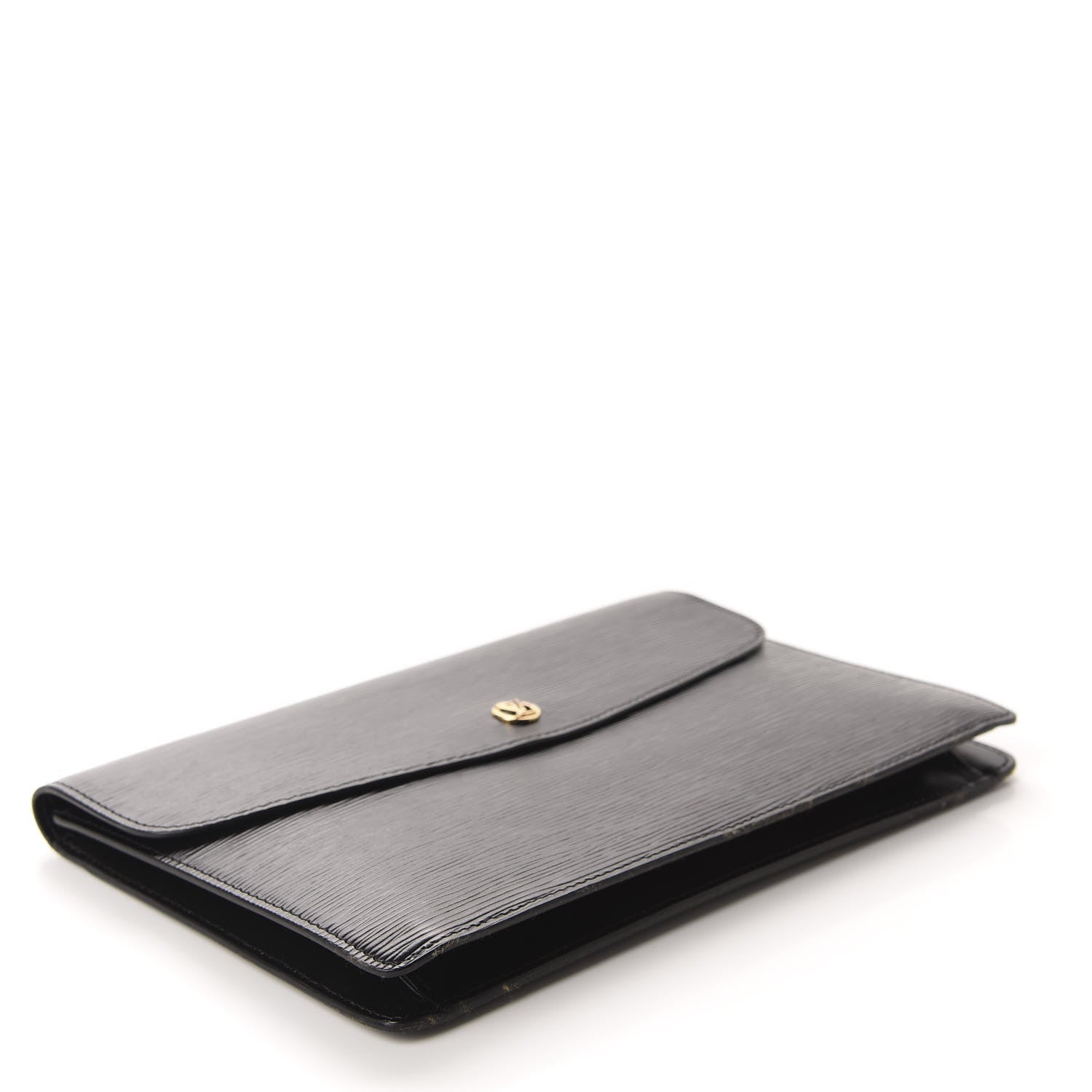Louis Vuitton Epi Montaigne Clutch MM Black 4 of 11