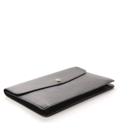 Louis Vuitton Epi Montaigne Clutch MM Black 4 of 11