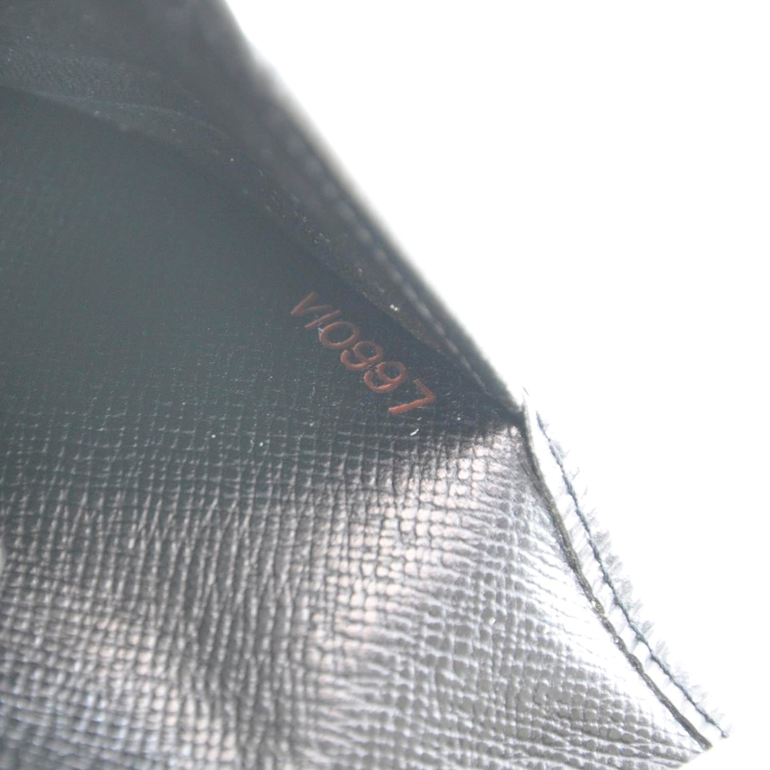 Louis Vuitton Epi Checkbook Organizer Wallet Black 9 of 9