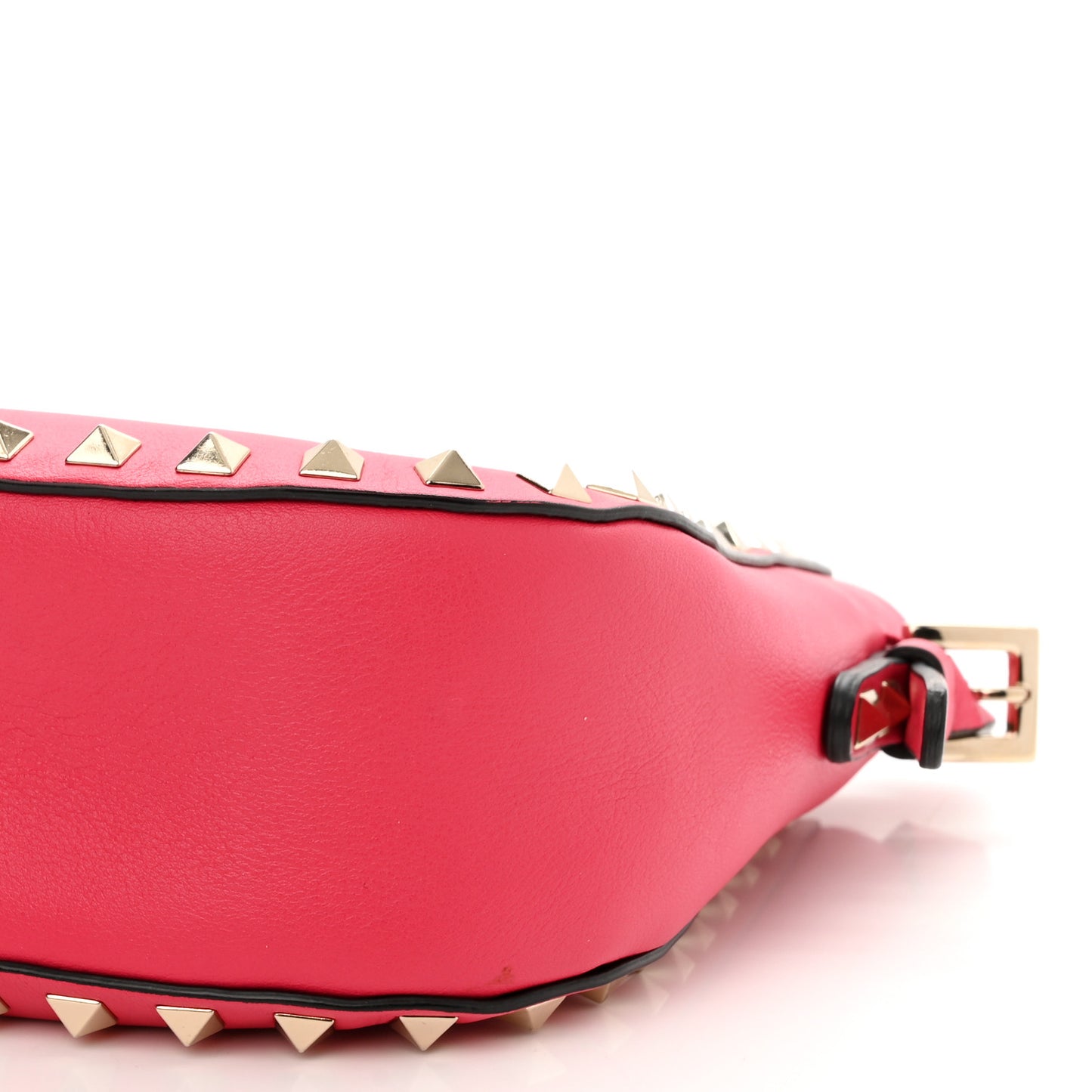 Vitello Rockstud Flip-Lock Satchel Fragola