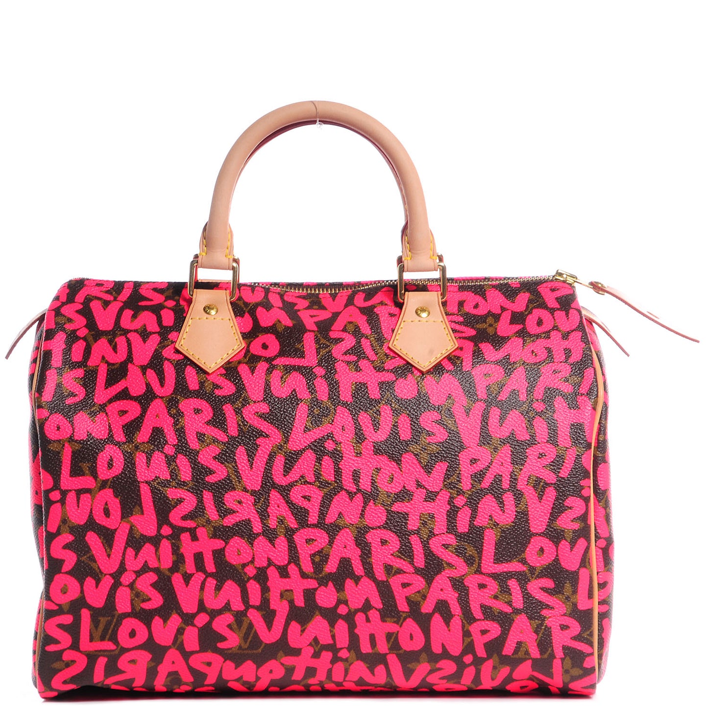 Monogram Graffiti Speedy 30 Fuchsia