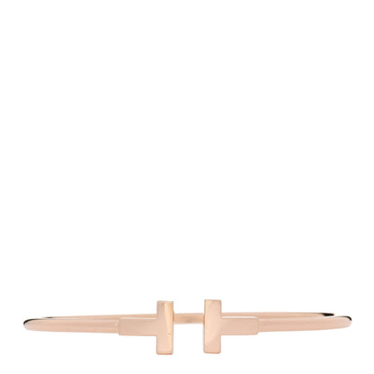 Tiffany 18K Rose Gold T Wire Bracelet 1 of 3