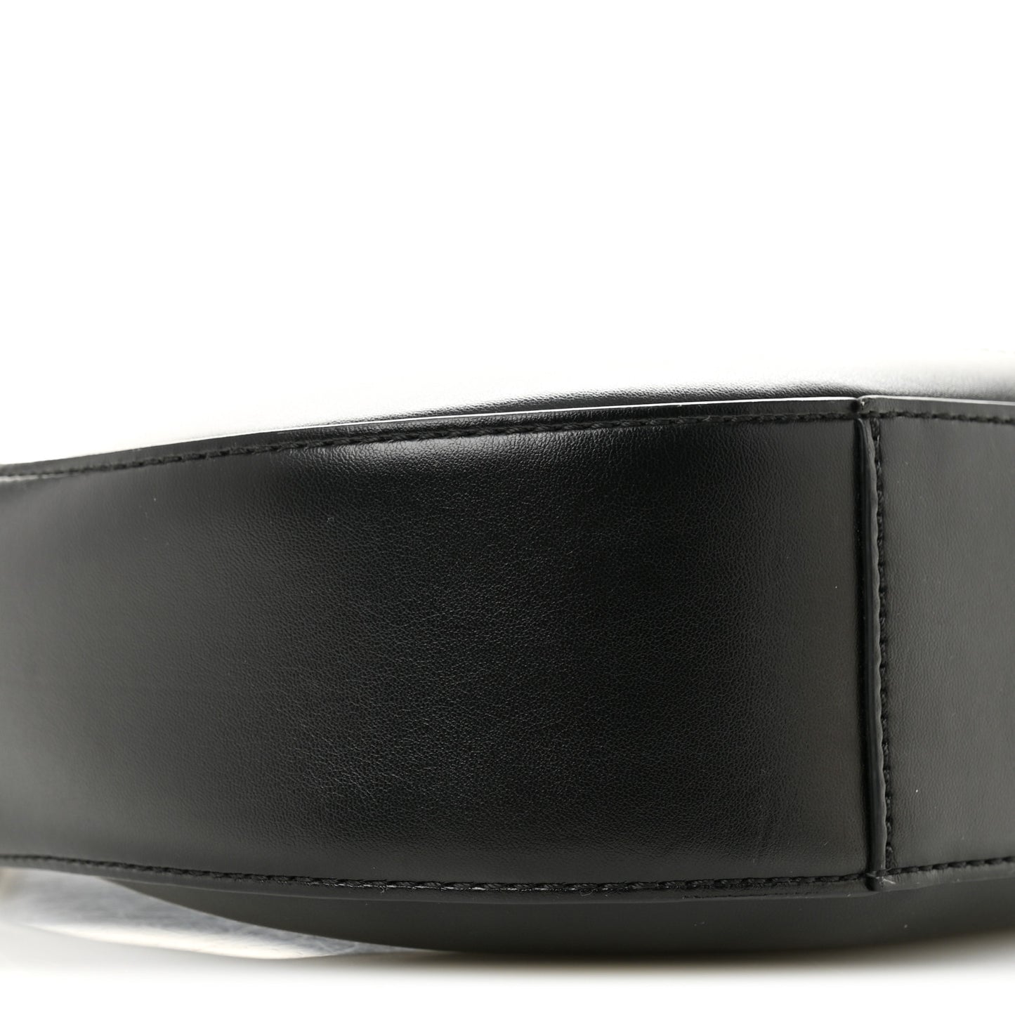 Eco Alter Nappa Perforated Logo Small Hobo Black