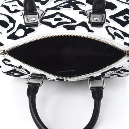 Louis Vuitton X UF Tufted Monogram Speedy Bandouliere 25 White Black 5 of 10