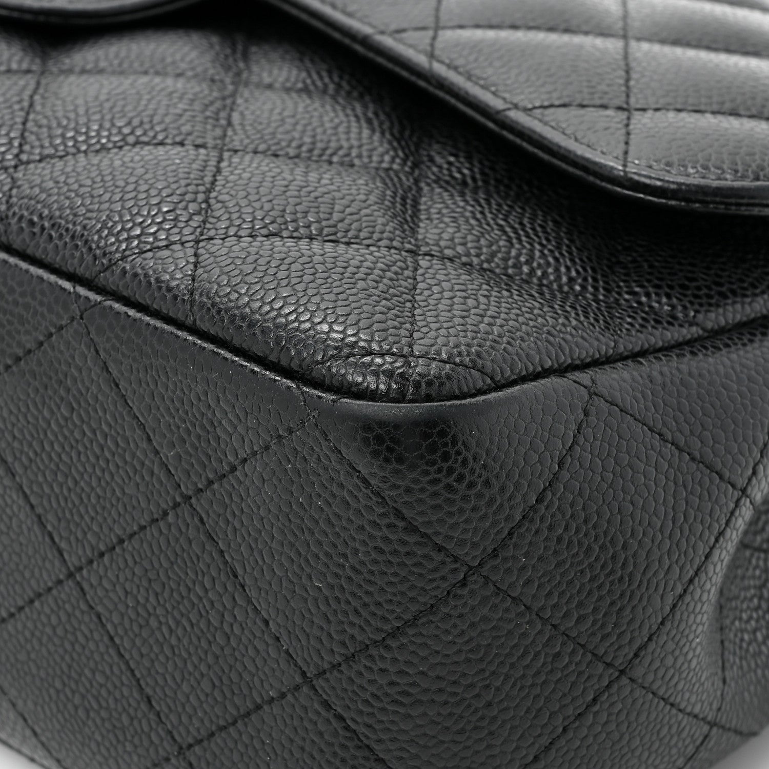 Chanel Caviar Quilted Jumbo Double Flap Black 13 of 16