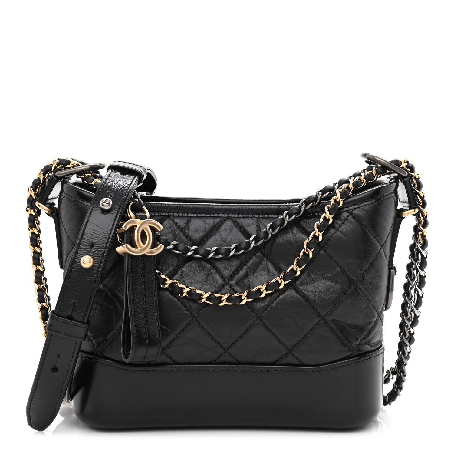 product image of chanel gabrielle hobo in black FASHIONPHILE