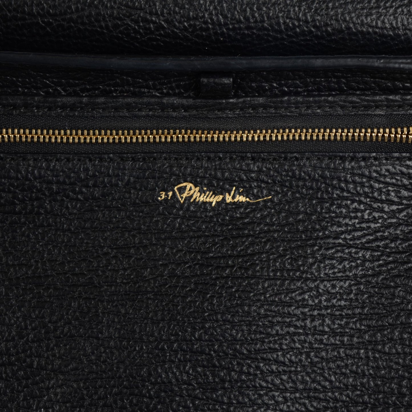 3.1 Textured Calfskin Medium Pashli Satchel Black