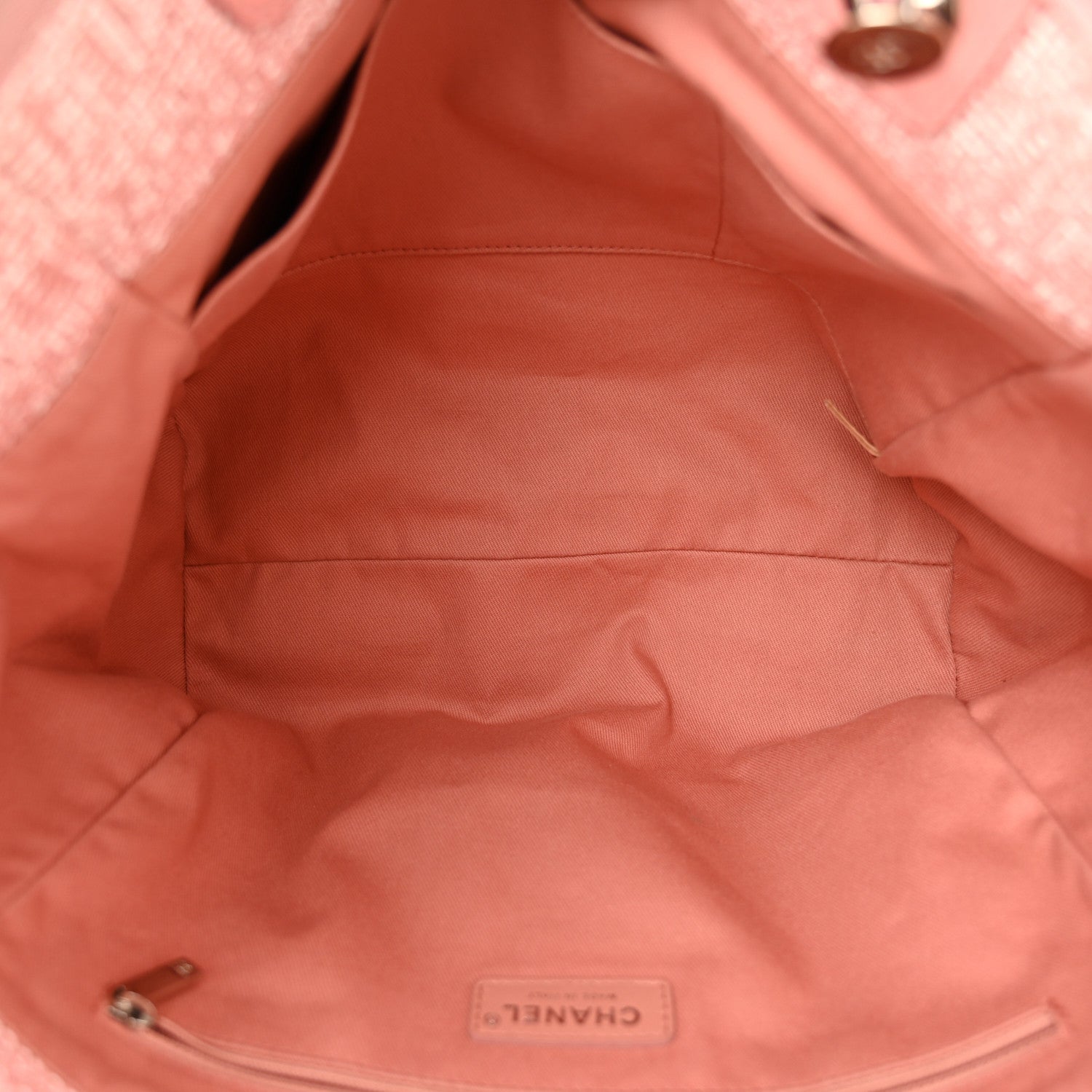 Chanel Lurex Boucle Small Deauville Tote Pink 5 of 12