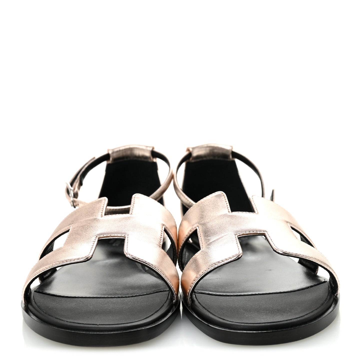 Metallic Nappa Santorini Sandals 37.5 Rose Doré