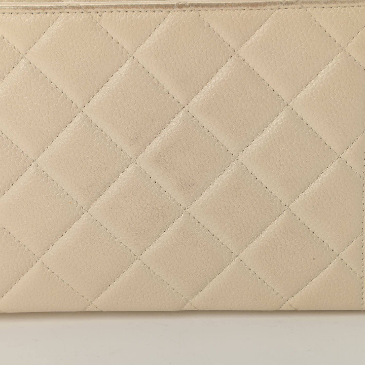 Chanel Caviar Quilted Medium Single Flap White 19 of 22