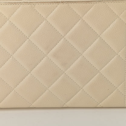 Chanel Caviar Quilted Medium Single Flap White 19 of 22