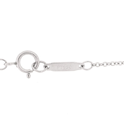 Tiffany Platinum Diamond Small Jazz Cross Pendant Necklace 9 of 12