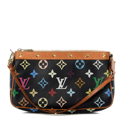 Louis Vuitton Monogram Multicolor Pochette Accessories Black 1 of 7