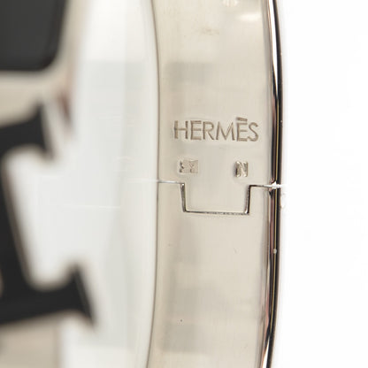 Hermes Enamel Narrow Clic Clac H Bracelet GM Black 6 of 6