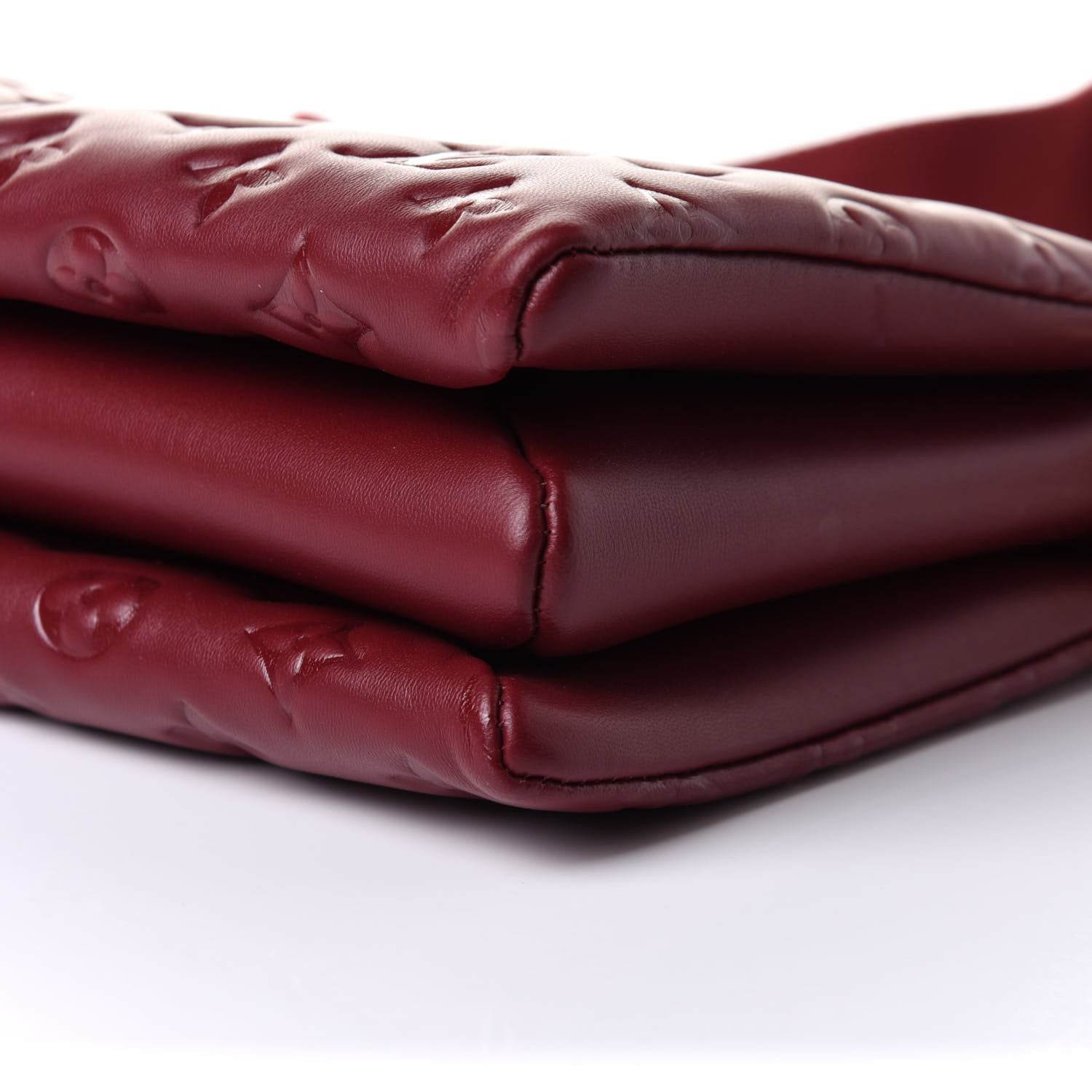 Louis Vuitton Lambskin Embossed Monogram Coussin PM Wine 8 of 8