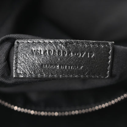 Saint Laurent Crinkled Calfskin Matelasse Monogram Medium Niki Chain Satchel Dark Green 7 of 10