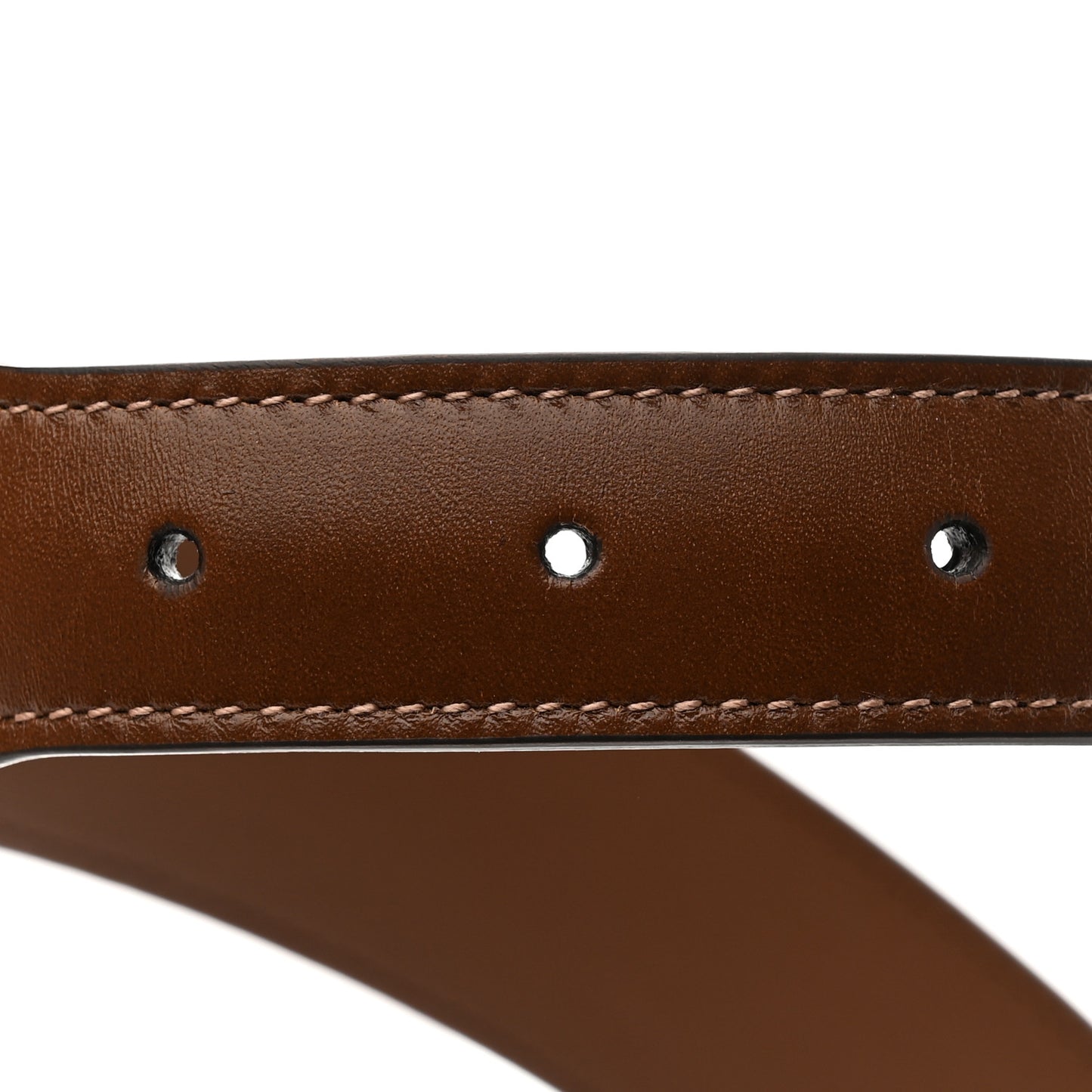 Efesto Leather Horsebit 25mm Belt 80 32 Brown Sugar