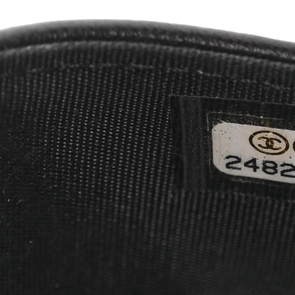 Chanel Lambskin Quilted Boy Wallet On Chain WOC Black 8 of 12
