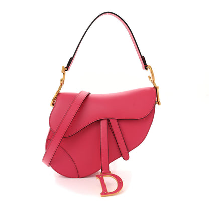 Christian Dior Smooth Calfskin Saddle Bag With Strap Fuchsia 1 of 11