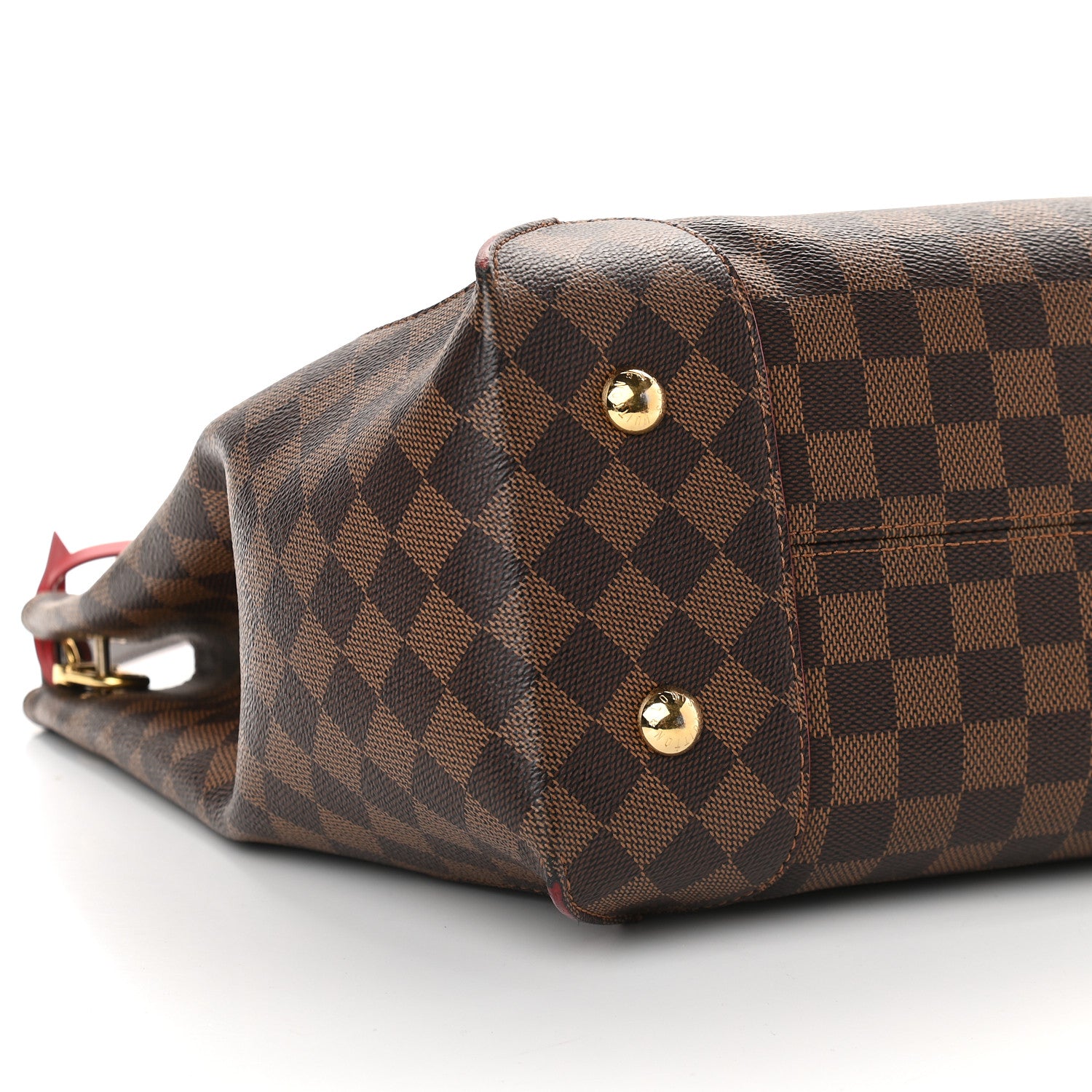 Louis Vuitton Damier Ebene Caissa Hobo Cherry 8 of 10
