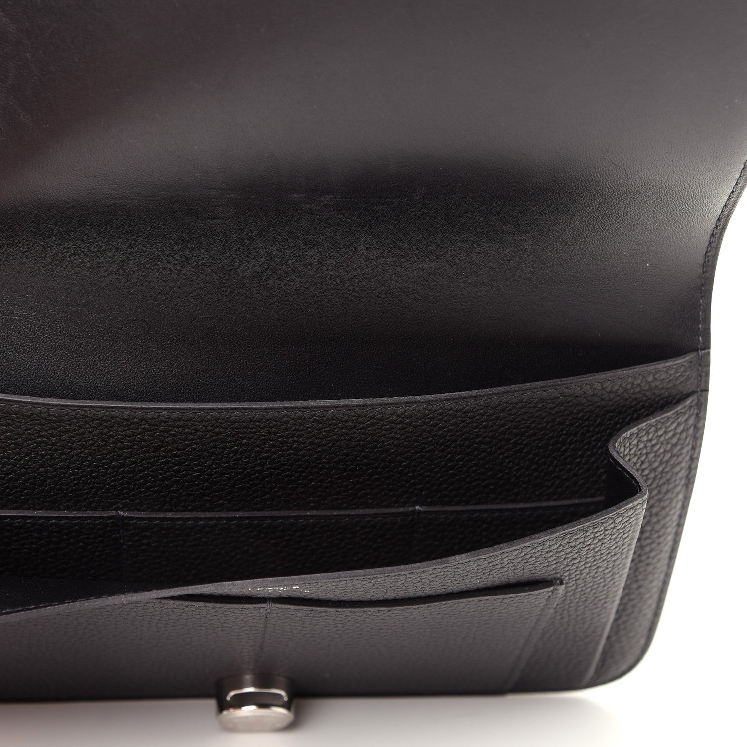 Hermes Togo Dogon Duo Wallet Black 5 of 8