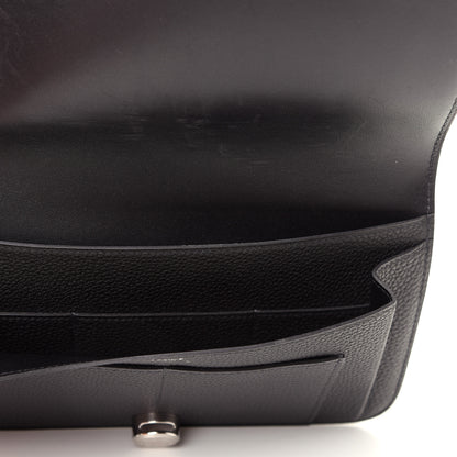 Hermes Togo Dogon Duo Wallet Black 5 of 8