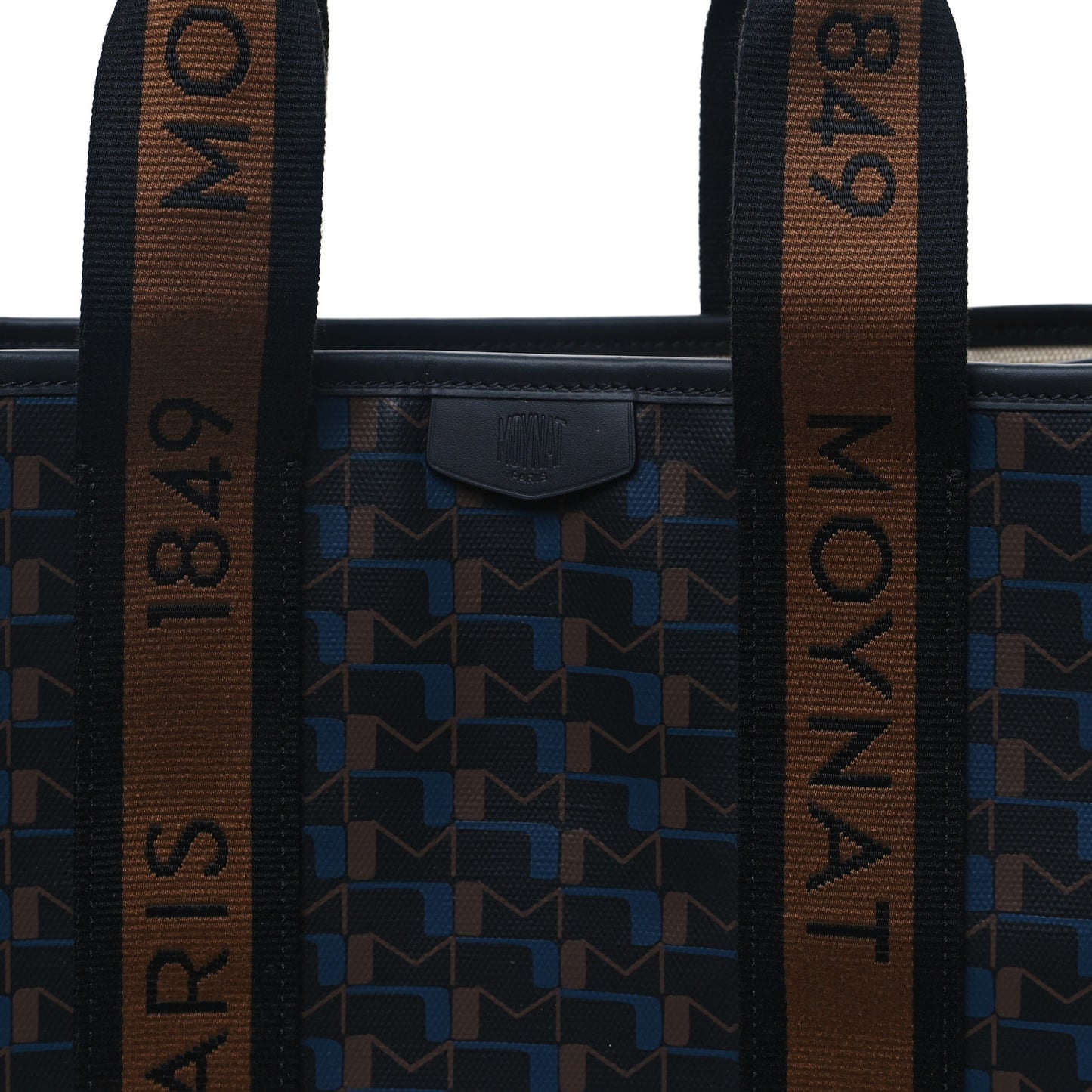 Canvas 1920 M Monogram Tote Black Brown