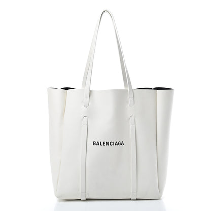 Balenciaga Smooth Calfskin Double Sided Small Everyday Tote Optic White Black 2 of 19