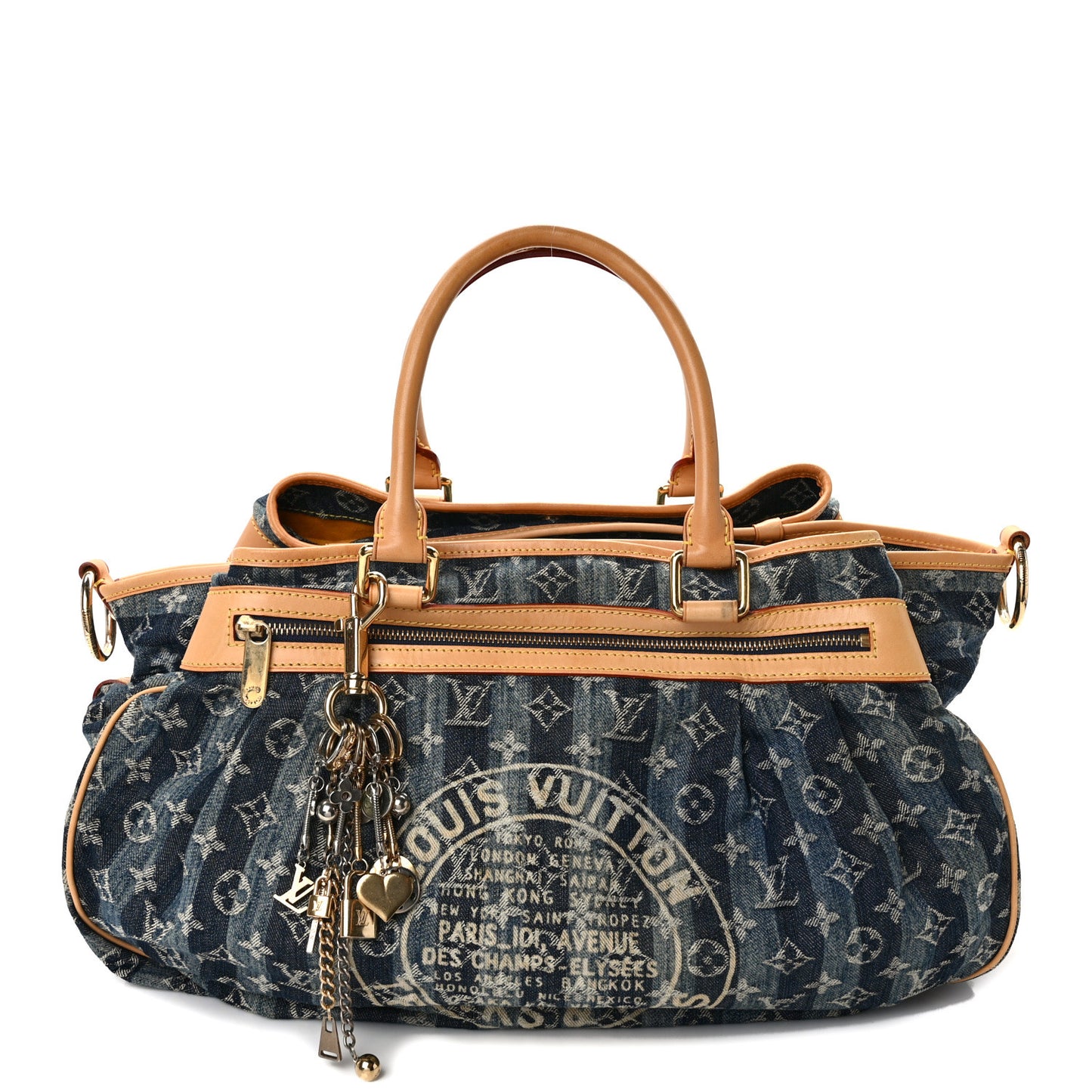 LOUIS VUITTON Denim Raye Cabas GM