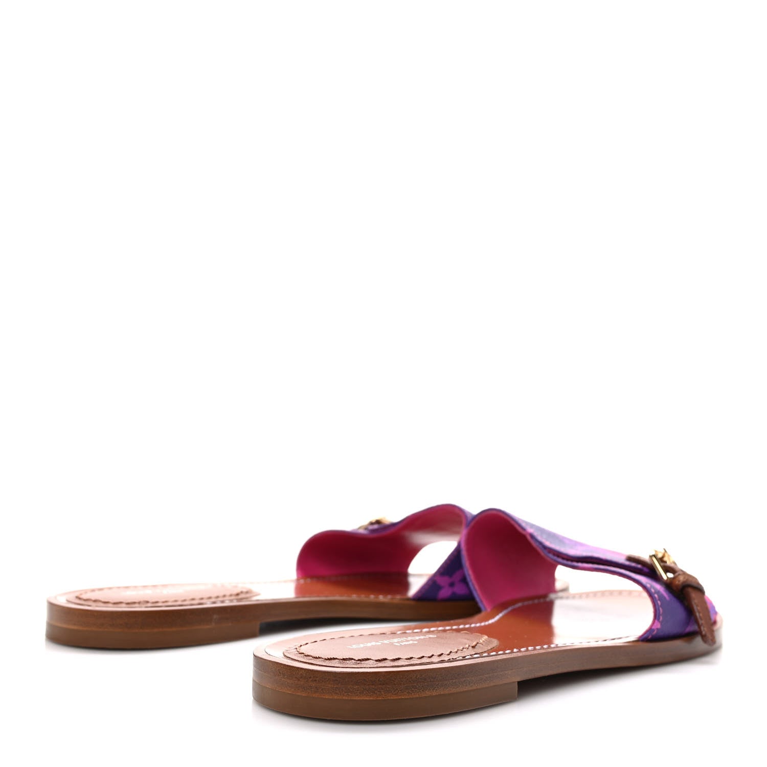 Louis Vuitton Monogram Spring in the City Lock It Flat Mule 36 Midnight Fuchsia 4 of 8