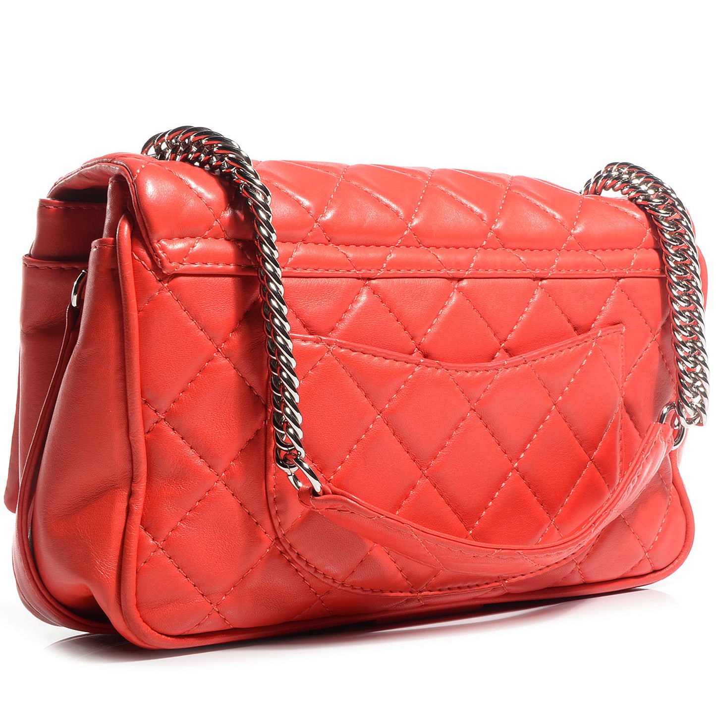 Lambskin Icons Secret Label Jumbo Flap Red