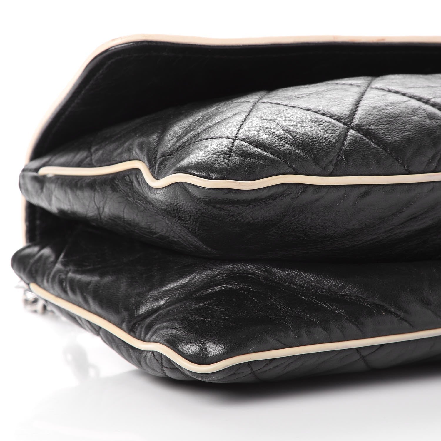 Chanel Lambskin East West Accordion Flap Black 19 of 23